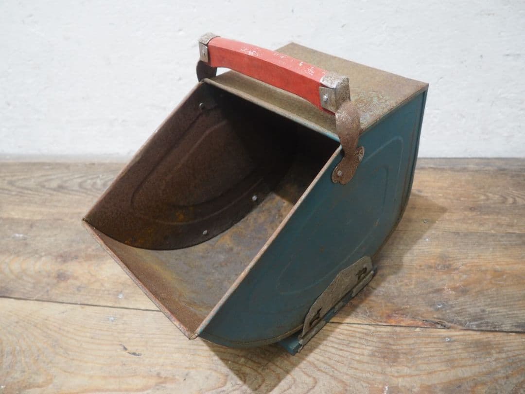 1393 アンティーク　コールボックス　炭入れ　バケツ　薪ストーブ　暖炉　レトロ