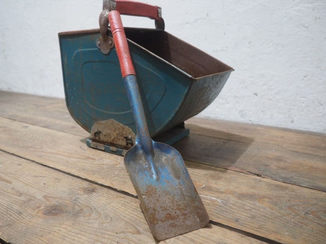 1393 アンティーク　コールボックス　炭入れ　バケツ　薪ストーブ　暖炉　レトロ