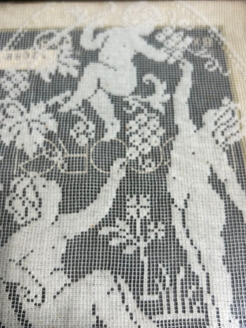 アンティークレース　フィレレース　アンティークフレーム入り 天使　angel