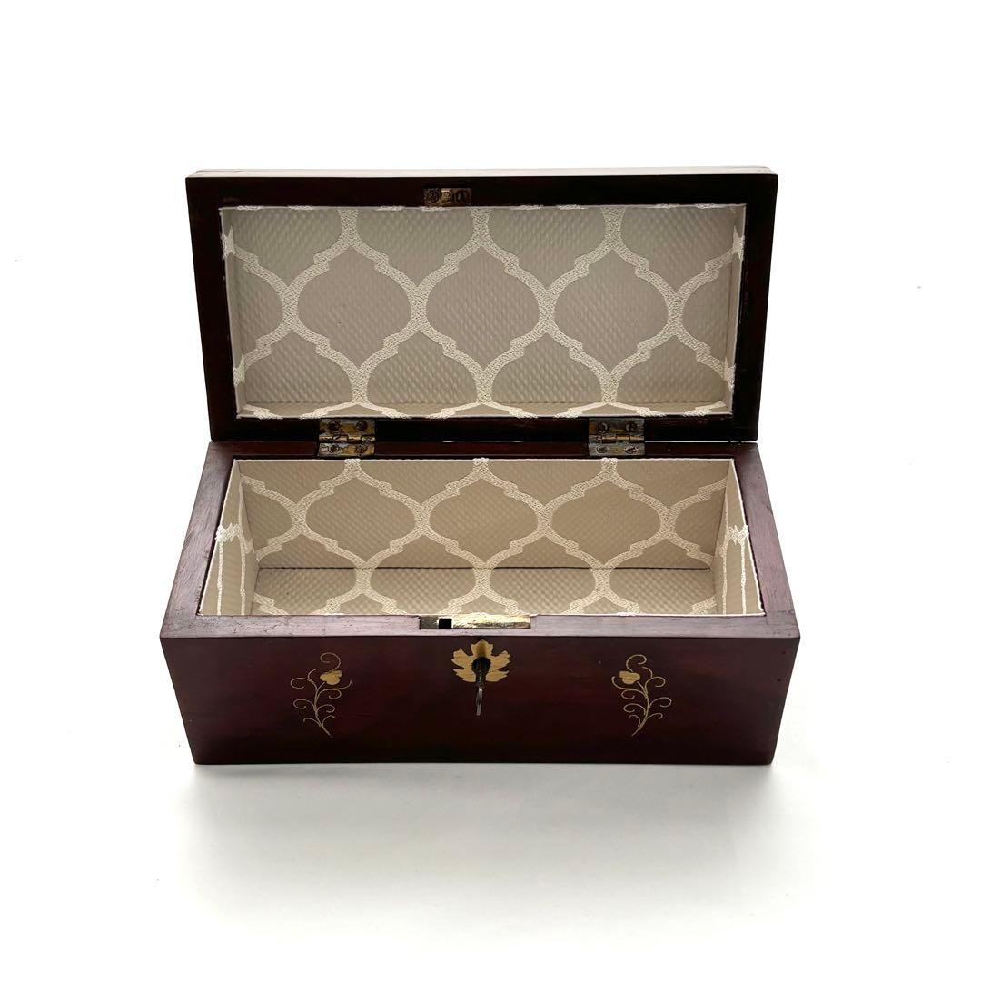 アンティーク ヴィンテージ ジュエリーボックス｜象嵌 木箱 一点物