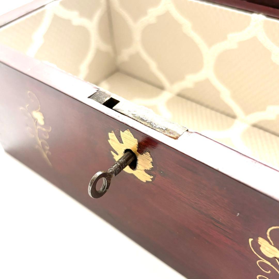 アンティーク ヴィンテージ ジュエリーボックス｜象嵌 木箱 一点物