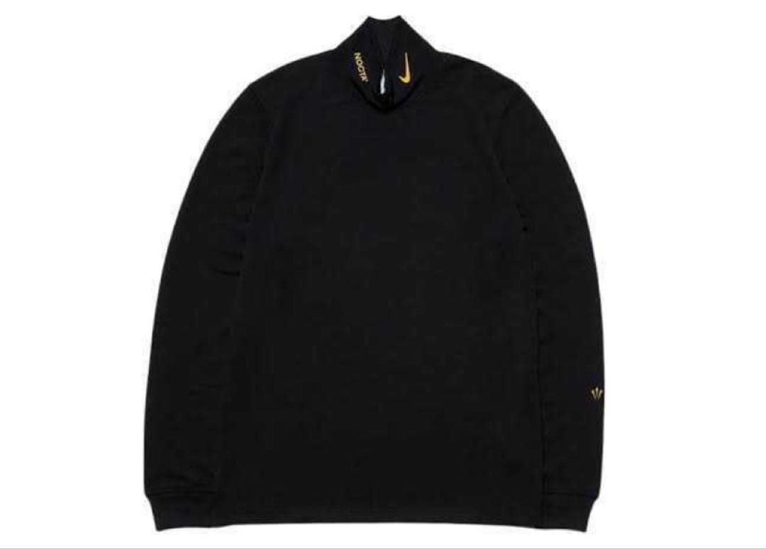 値下げ【希少】ナイキ タートルネックT NIKE×DRAKE NOCTA 黒 Ｍ