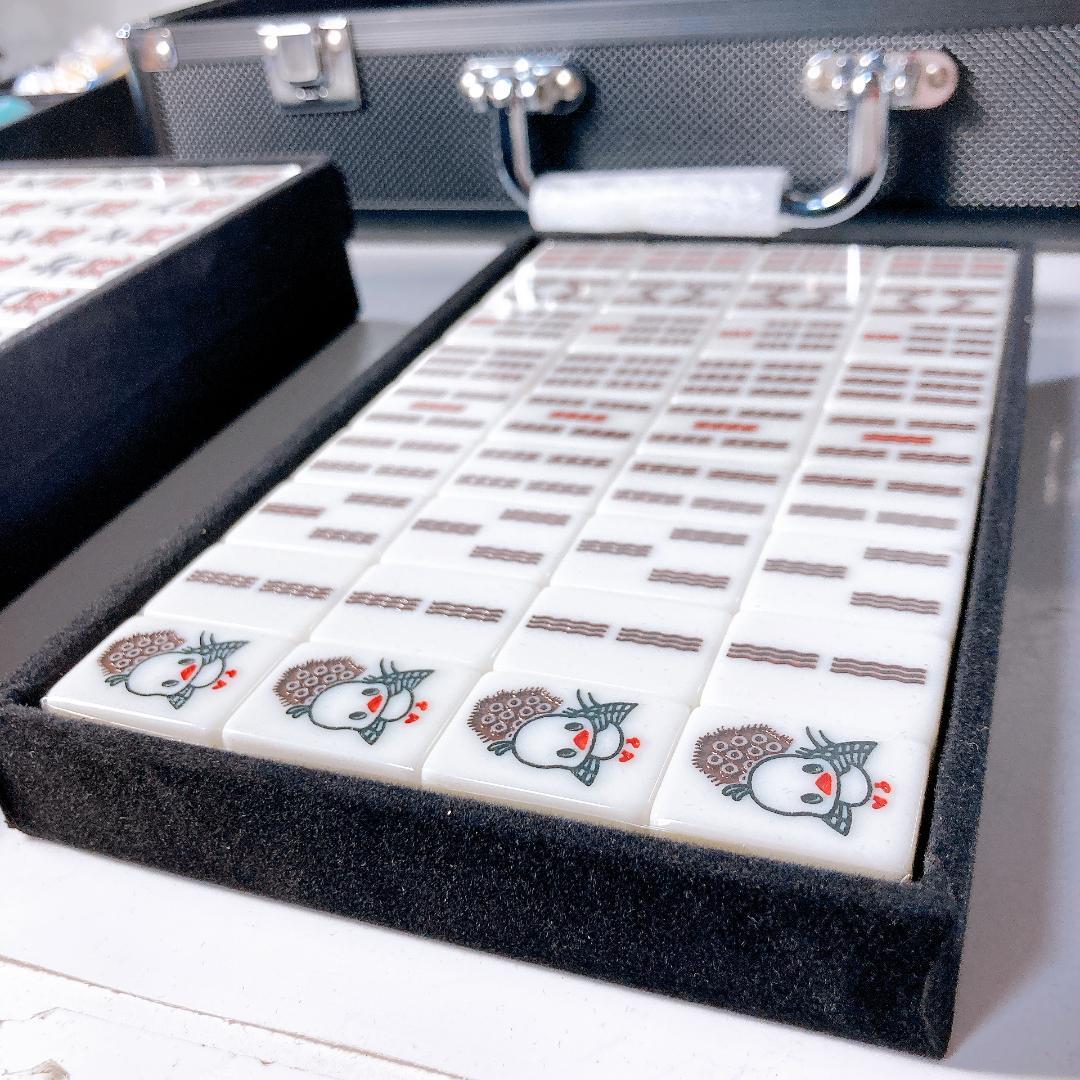 【未開封】第一弾 日清食品 日清牌 カップヌードルクエスト 麻雀牌フルセット ☆