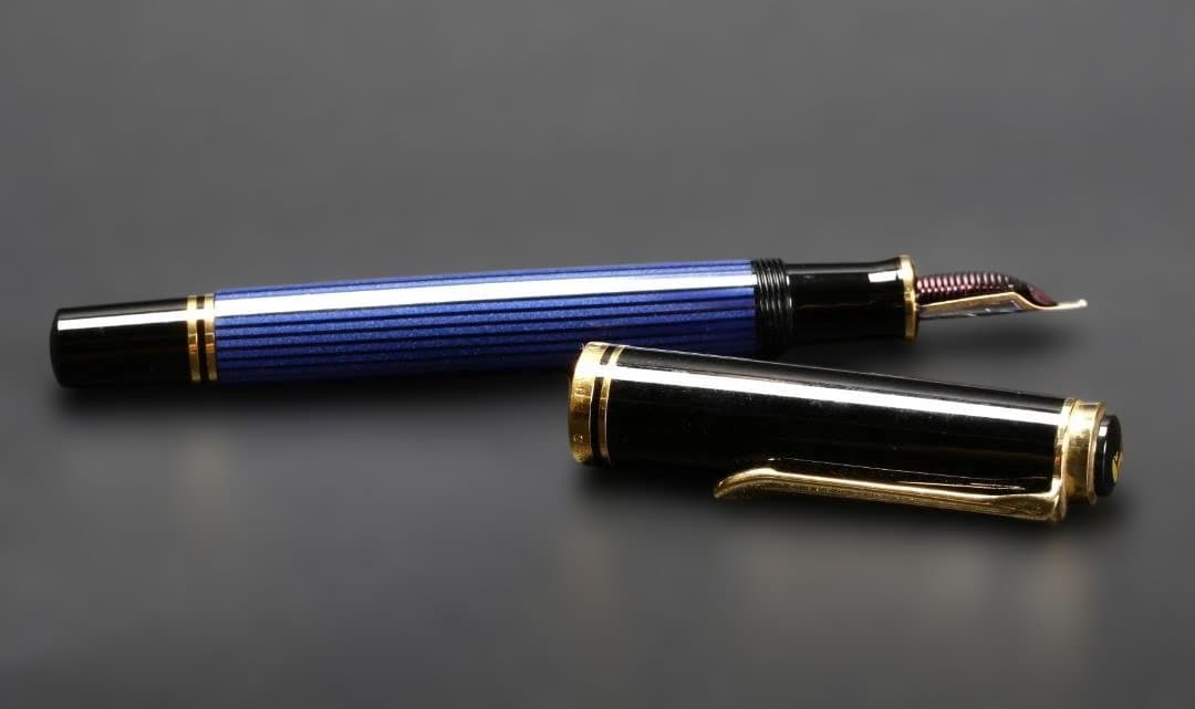 Pelikan M400 Blue Stripe 14C 585 ペリカン万年筆