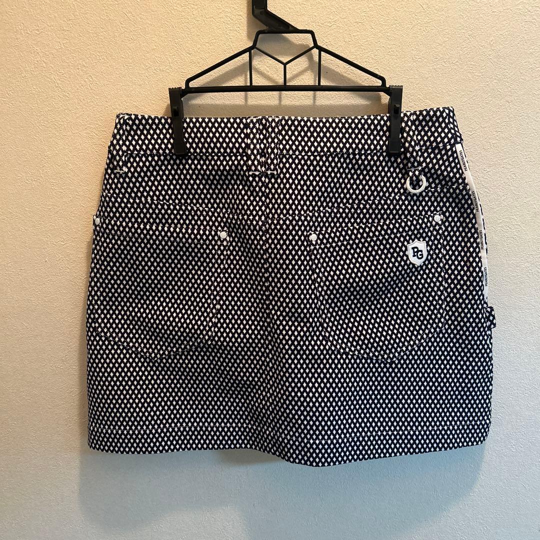 PEARLY GATES パーリーゲイツ スカート 総柄 ネイビー系