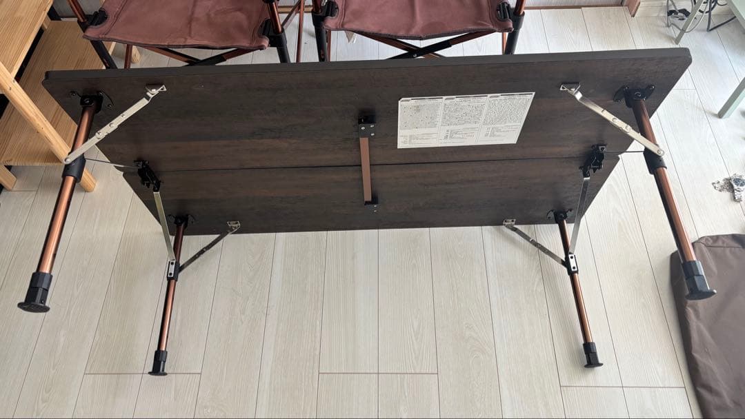 コールマン　バタフライテーブル　120 高さ調整可能