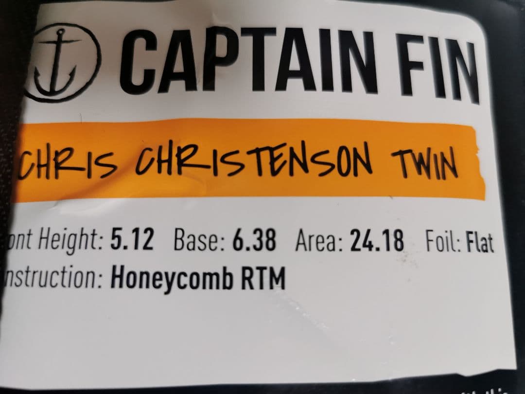 キャプテンフィン クリステンソン ハニカム キール ツインフィン 軽量