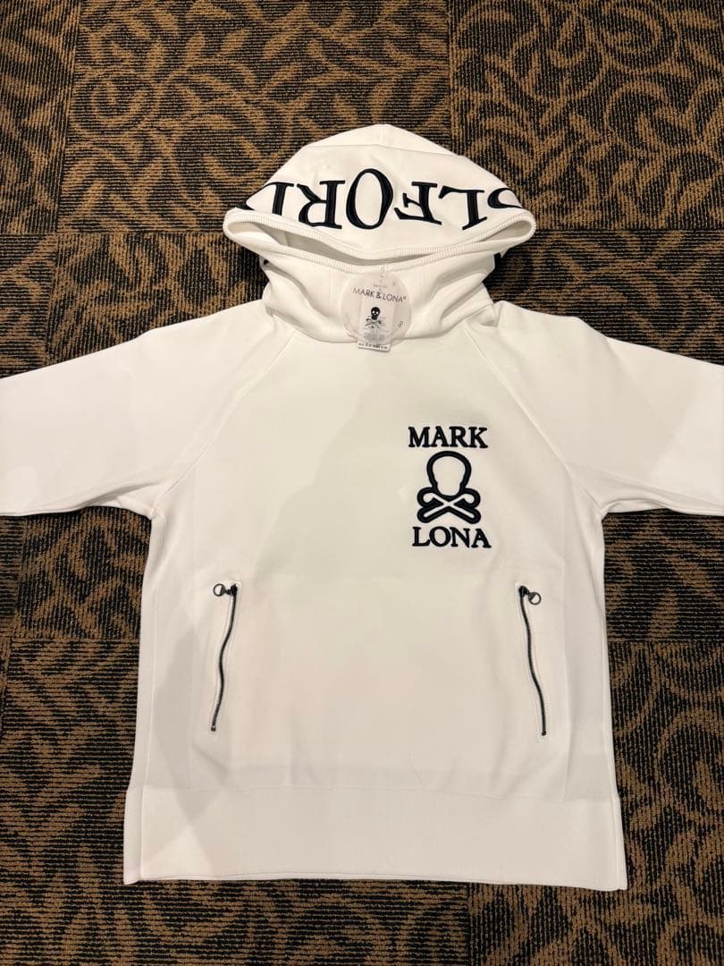 MARK LONA フード付きパーカー ホワイト