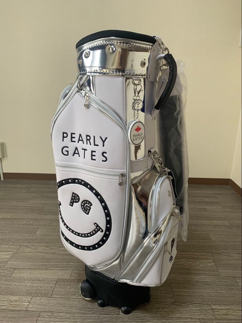 PEARLY GATES パーリーゲイツ　キャスター付キャディバッグ　ホワイト