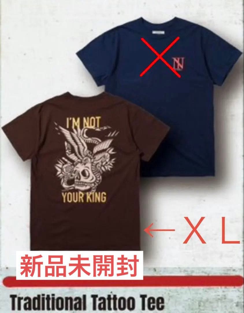 The BONEZ Traditional Tatoo Tシャツ　ブラウンXL