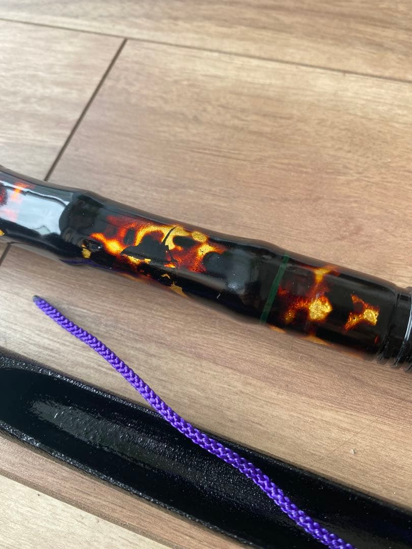 旭信和竿　ヘチ竿　布袋竹　最高級　金箔総塗り