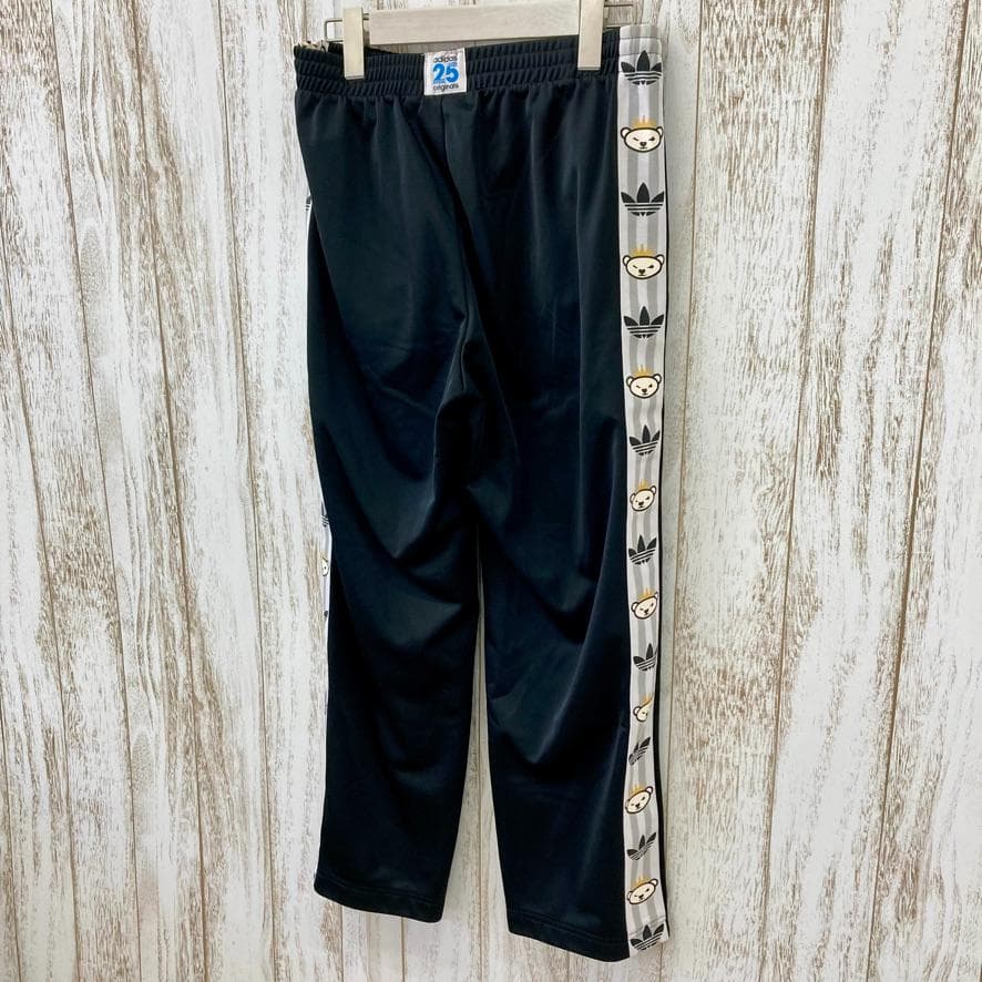 アディダス×NIGO　コラボ　トラックパンツ　裏起毛　クマロゴ　SST　黒　90