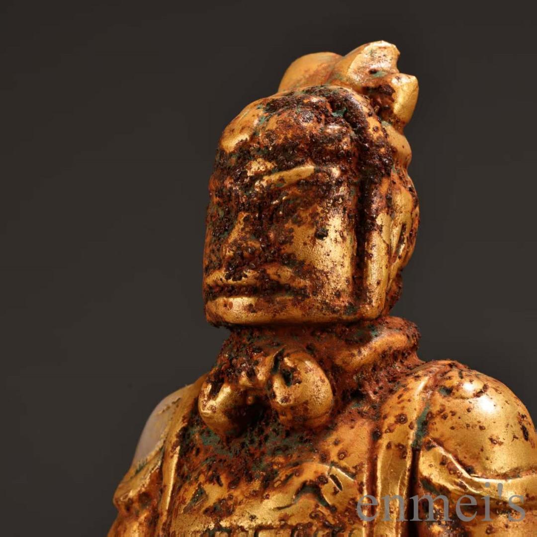 中国古美術『旧蔵 白玉 人物立像』 手作り彫刻 極細工 古銅器 置物 擺件 唐物