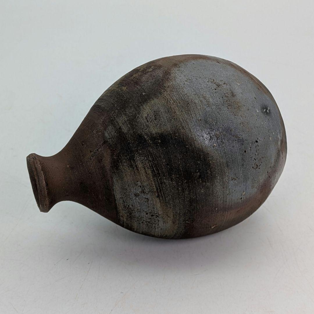 岡山県重要無形文化財 四代松田華山 備前焼 徳利 共箱共布栞 とっくり 酒器