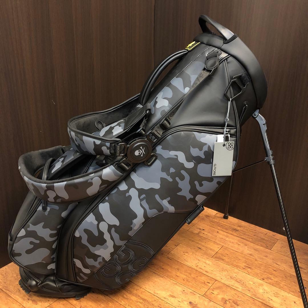 【新品】ジーフォア カモフラージュ柄 キャディバッグ ブラック