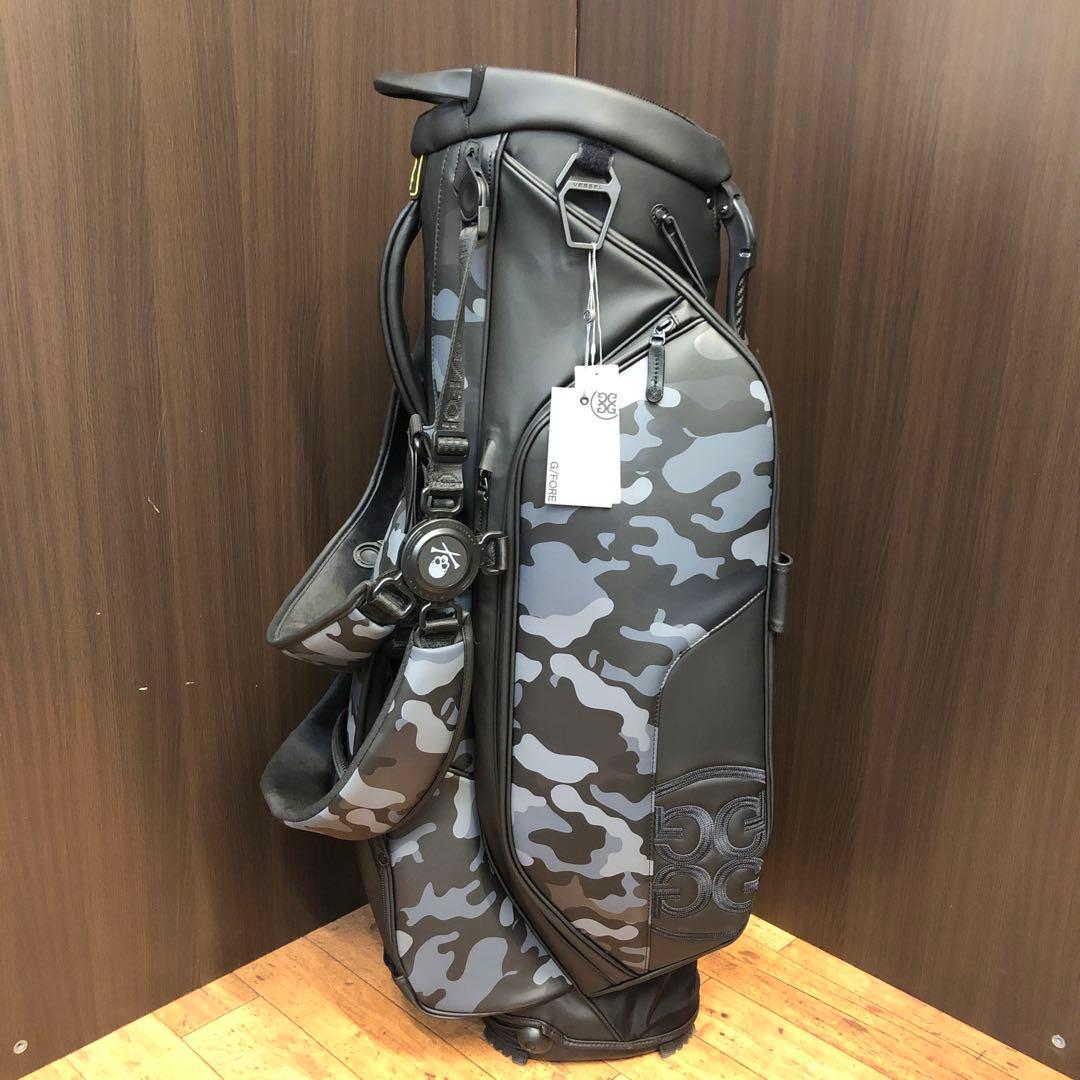 【新品】ジーフォア カモフラージュ柄 キャディバッグ ブラック