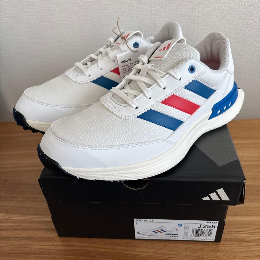 25.5cm　アディダス　ゴルフ　シューズ　S2G SL 24 IF0337