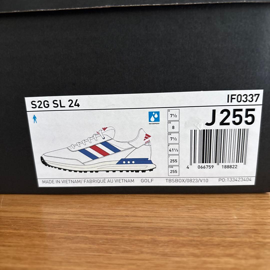 25.5cm　アディダス　ゴルフ　シューズ　S2G SL 24 IF0337