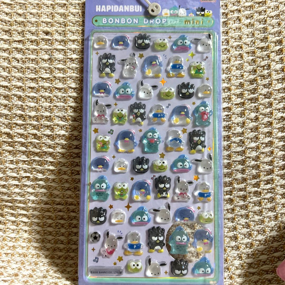 ボンボンドロップ　キティ　マイメロ　クロミ　シナモロール　ポムポム　はぴだんぶい