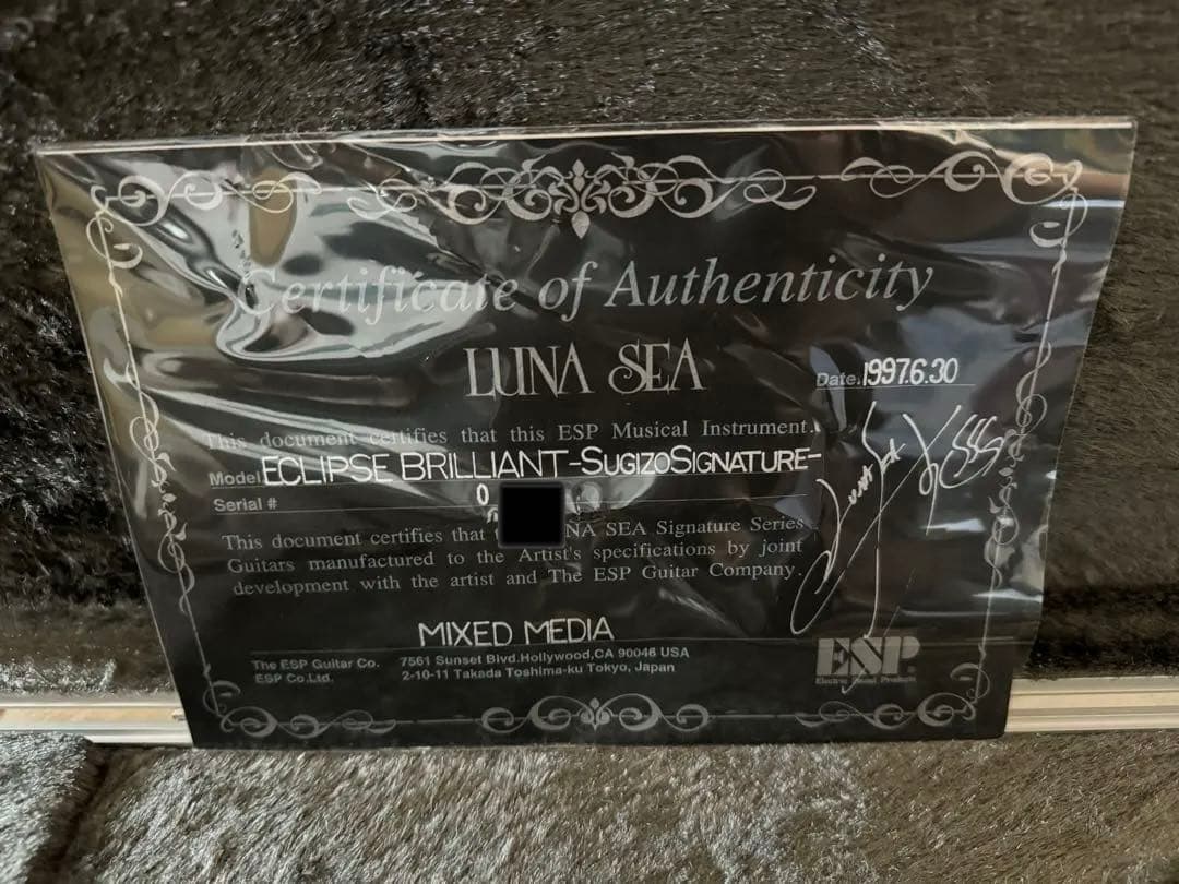 激レア ESP 初代SUGIZOモデル BRILLIANT MIXEDMEDIA