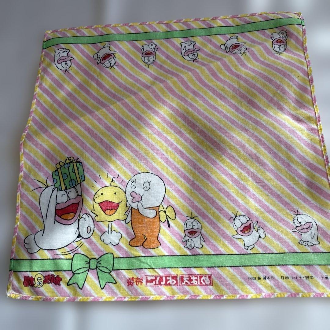 レア！80年代もの！オバケのQ太郎めばえ よいこ キャラクター ハンカチ