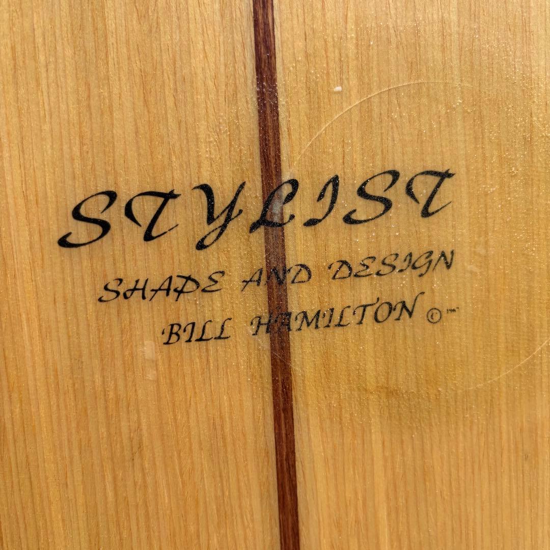 Bill Hamilton STYLIST 9’6 ロングボード ウッドフィン付