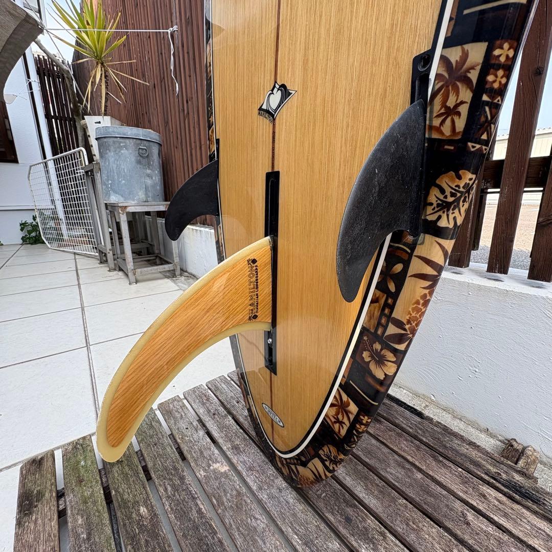 Bill Hamilton STYLIST 9’6 ロングボード ウッドフィン付