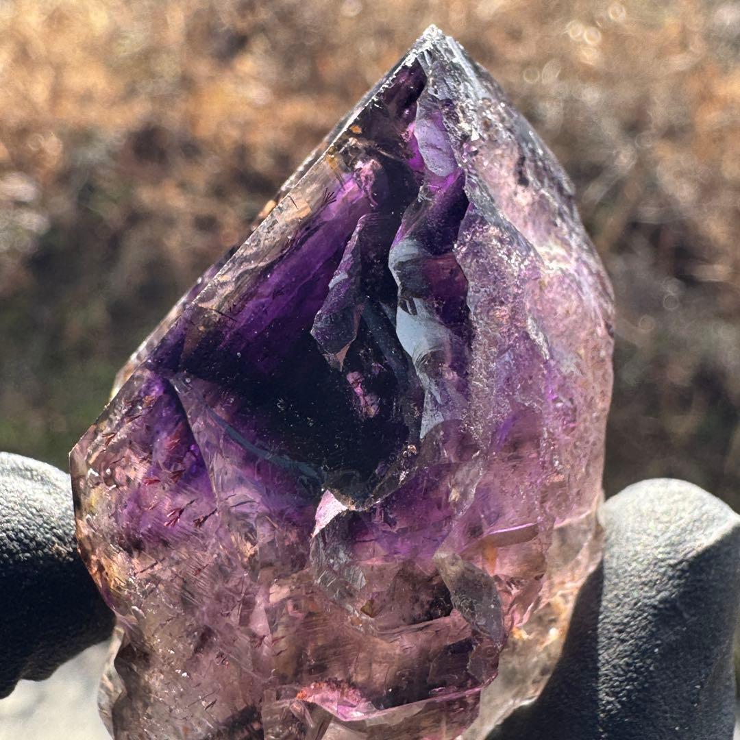 極上 水入り シャンガンアメジスト(ジンバブエ産) クリスタル 原石 鉱物標本