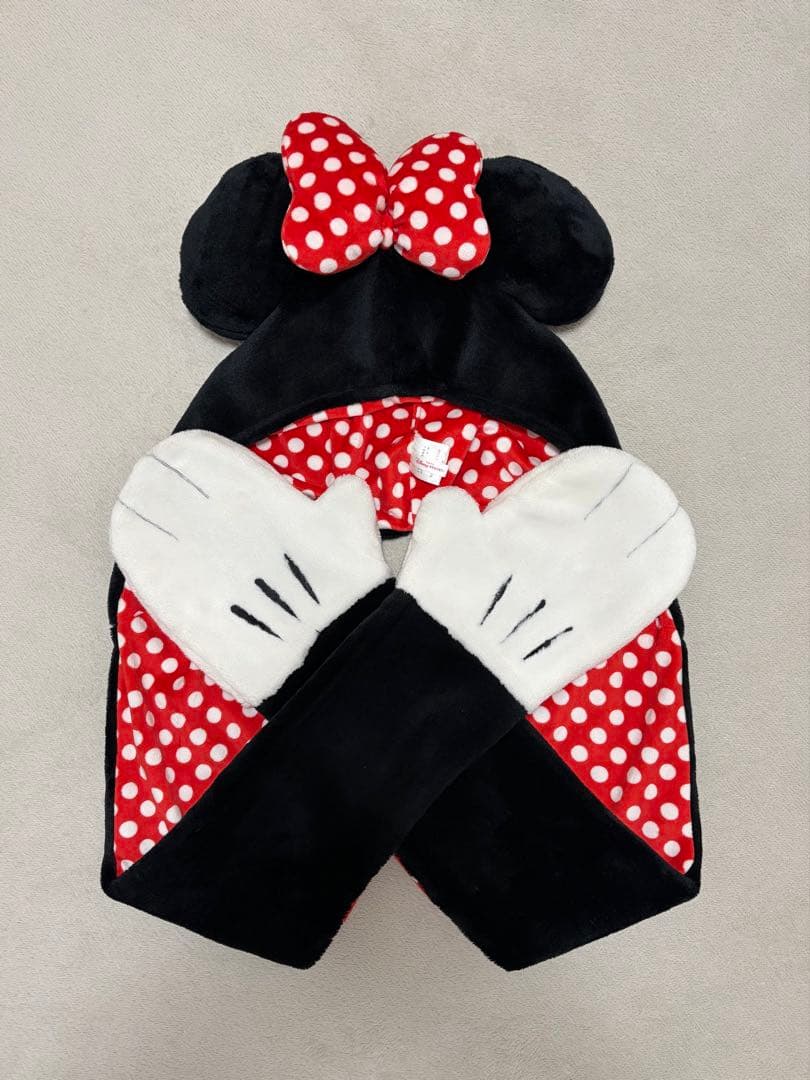 ディズニーミニーマフラーファンキャップ