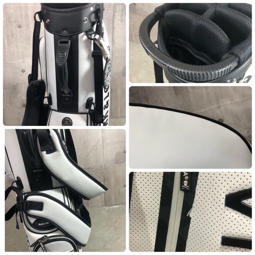 MARK&LONA　キャディバッグ　9型　6分割　PUレザー　スタンド式