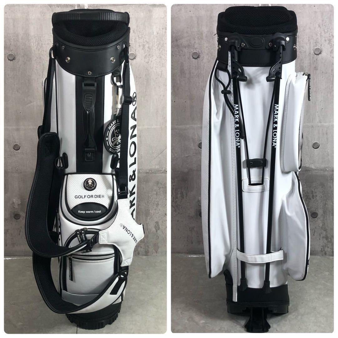 MARK&LONA　キャディバッグ　9型　6分割　PUレザー　スタンド式