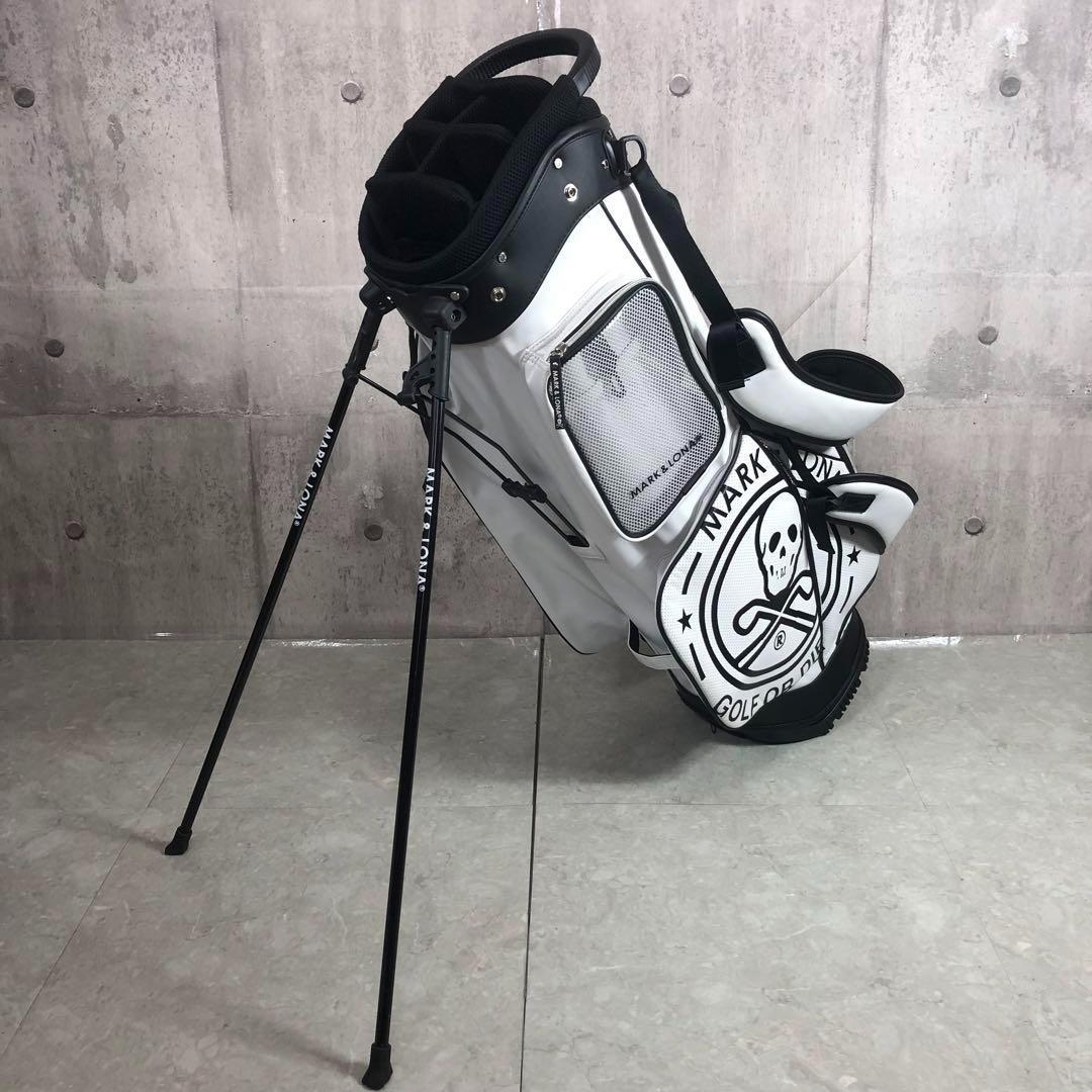 MARK&LONA　キャディバッグ　9型　6分割　PUレザー　スタンド式