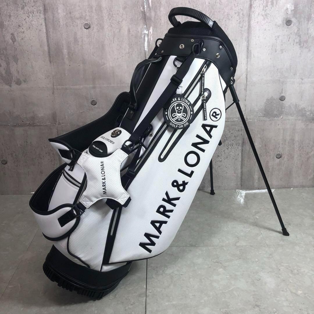 MARK&LONA　キャディバッグ　9型　6分割　PUレザー　スタンド式