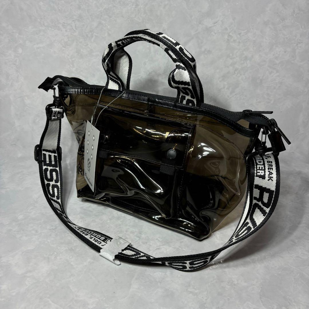 新品 ラッセルノ ゴルフ CLEAR CART BAG ラウンドバッグ ブラック