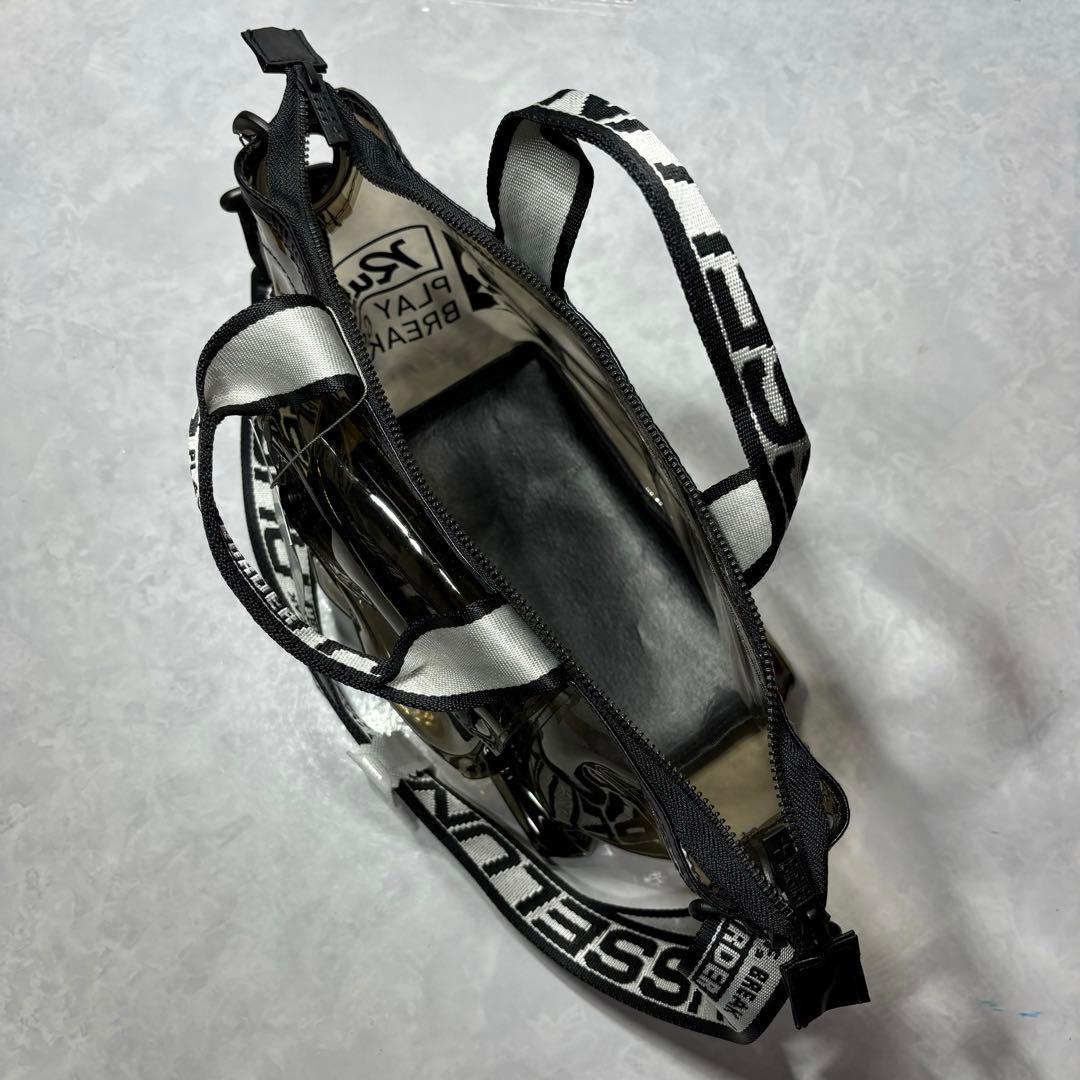 新品 ラッセルノ ゴルフ CLEAR CART BAG ラウンドバッグ ブラック