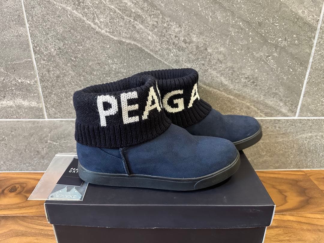 パーリーゲイツ　シューズ　ブーツ　ネイビー　24.５㎝