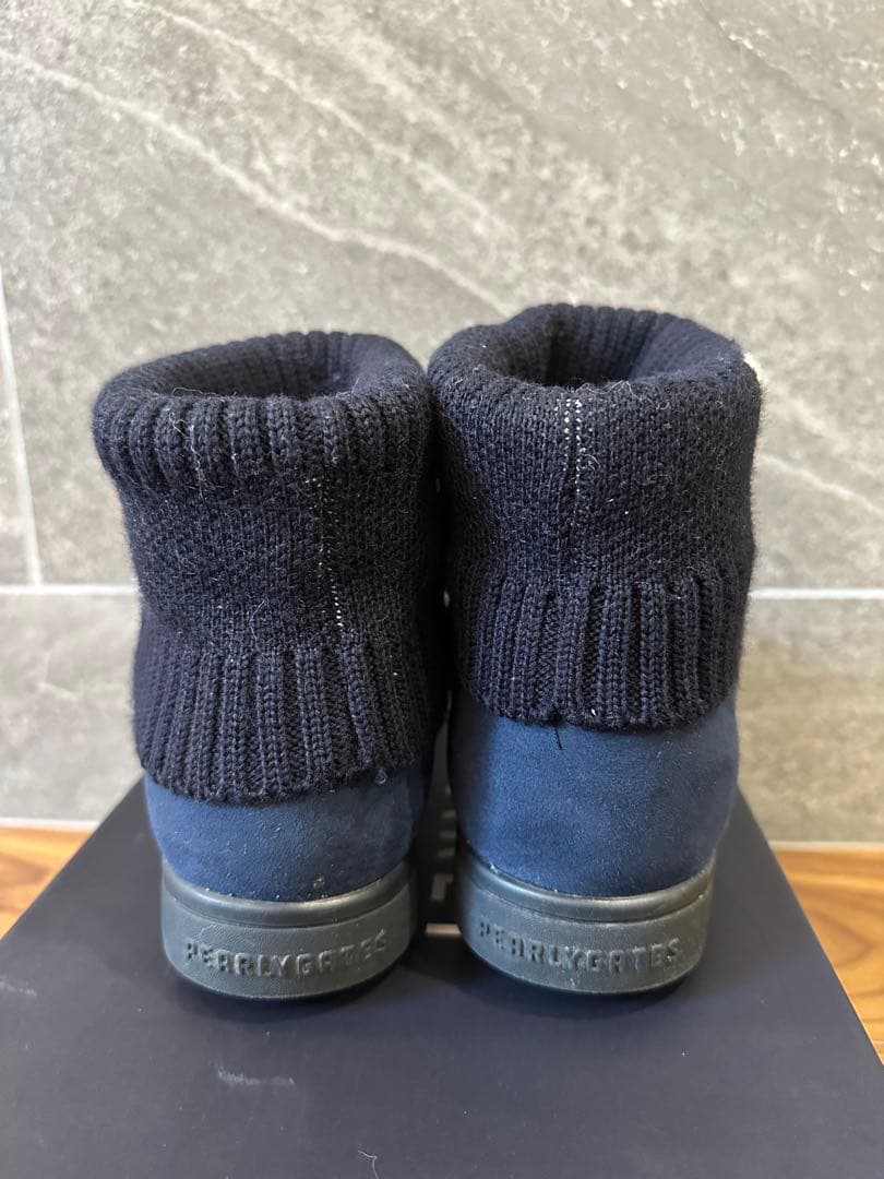 パーリーゲイツ　シューズ　ブーツ　ネイビー　24.５㎝