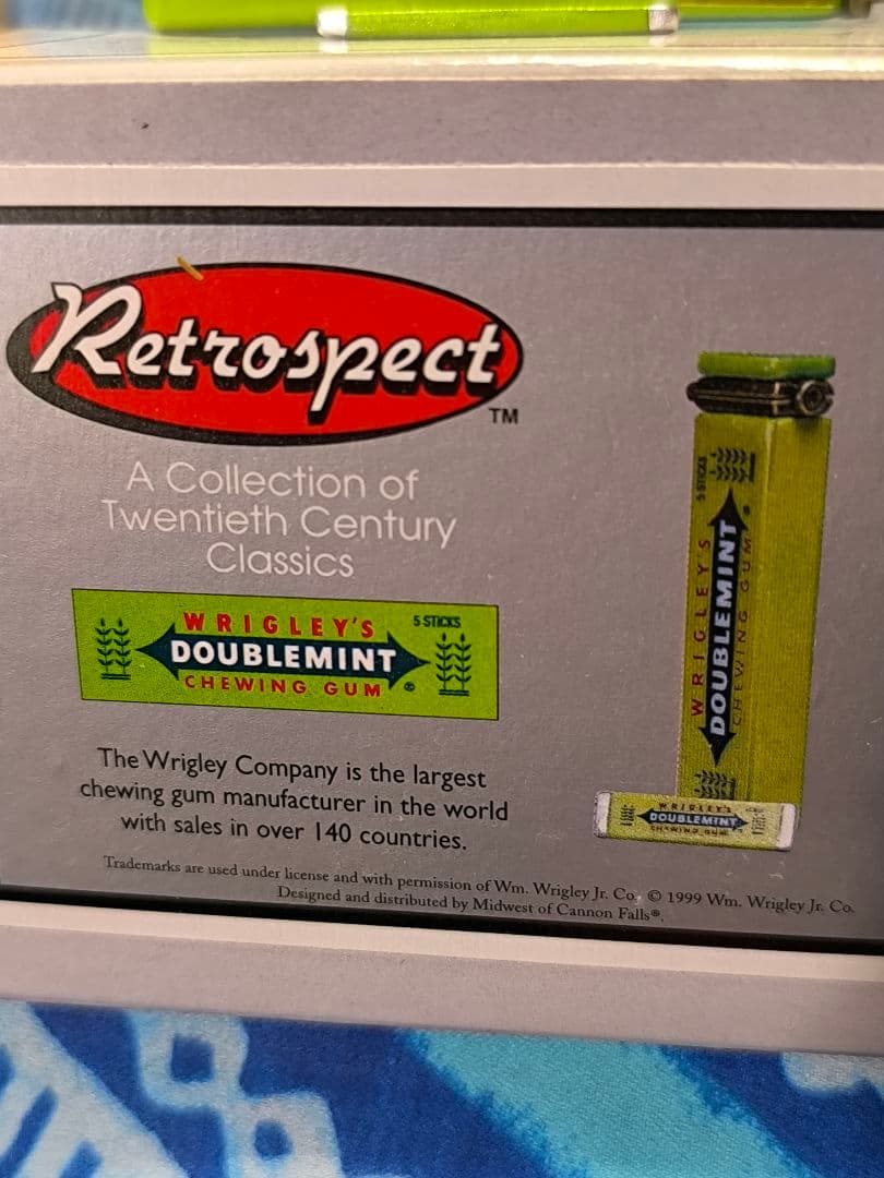 Wrigley's Doublemint Chewing Gum ヒンジボックス