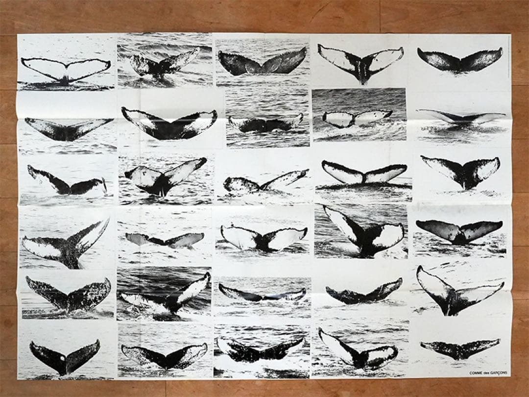 コム・デ・ギャルソン 　クジラ ブリーチング 特大ポスター