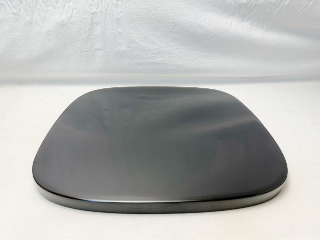 未使用 懐石道具 塗師 信斎作 木製 黒真塗胴張膳 内朱縁 十客揃 会席膳 共箱