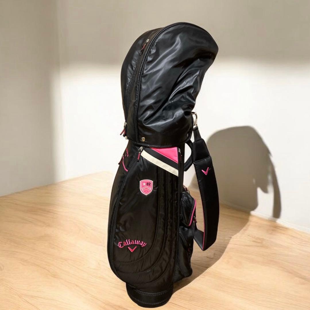 Callaway キャロウェイピンク&ブラックゴルフバッグキャディバッグ(美品)