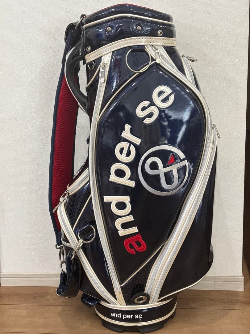 and per se アンパスィ　ネイビー ゴルフバッグ
