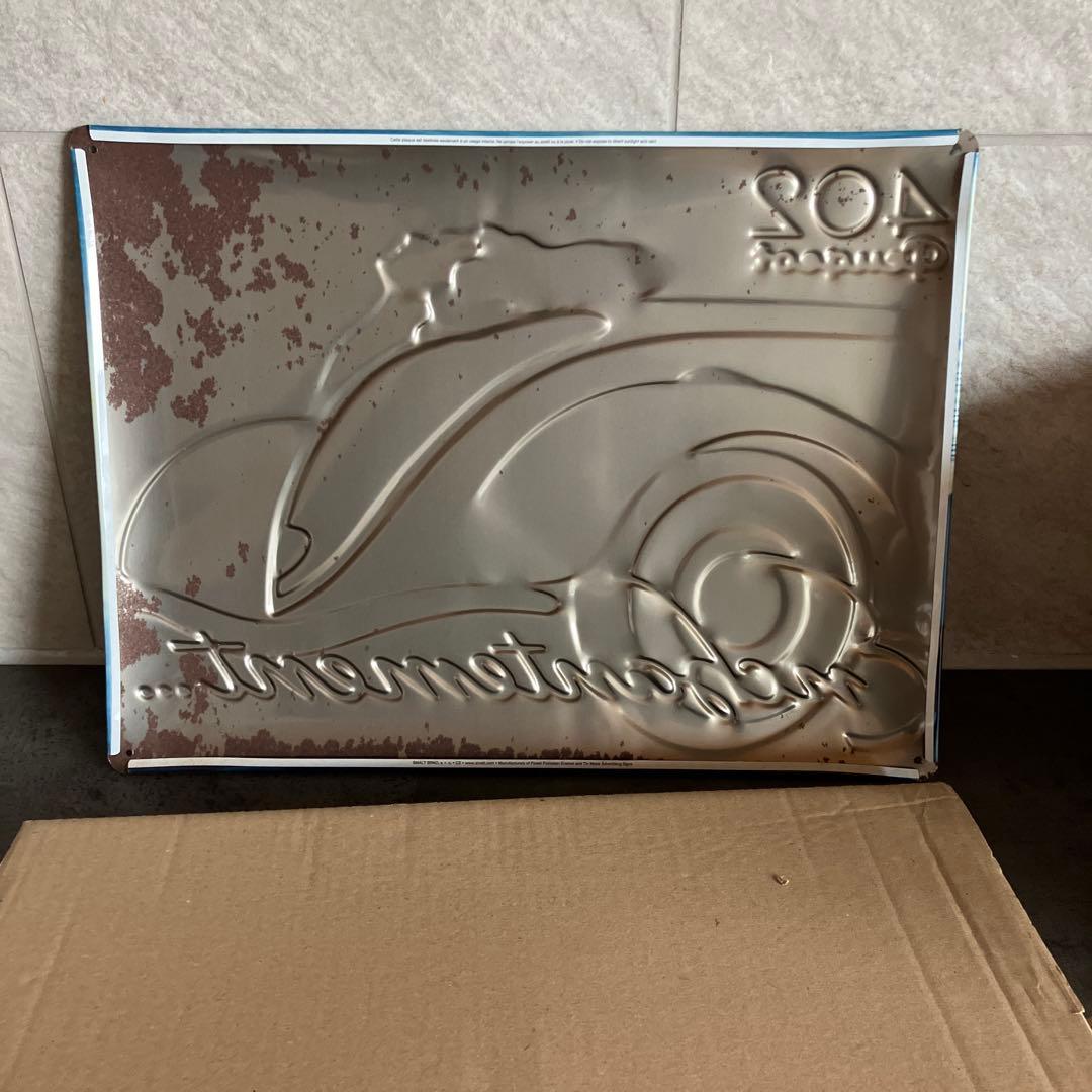 アートパネル プジョー ブリキ 壁掛け 置き物 レトロ アンテーク雑貨