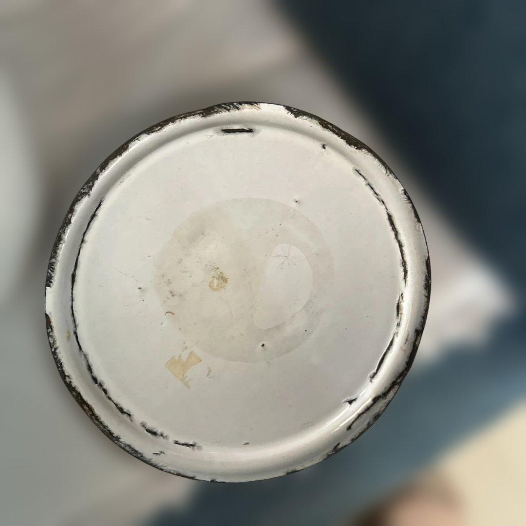 ⭐︎イギリスアンティークホーロー製フラワーキャニスター⭐︎