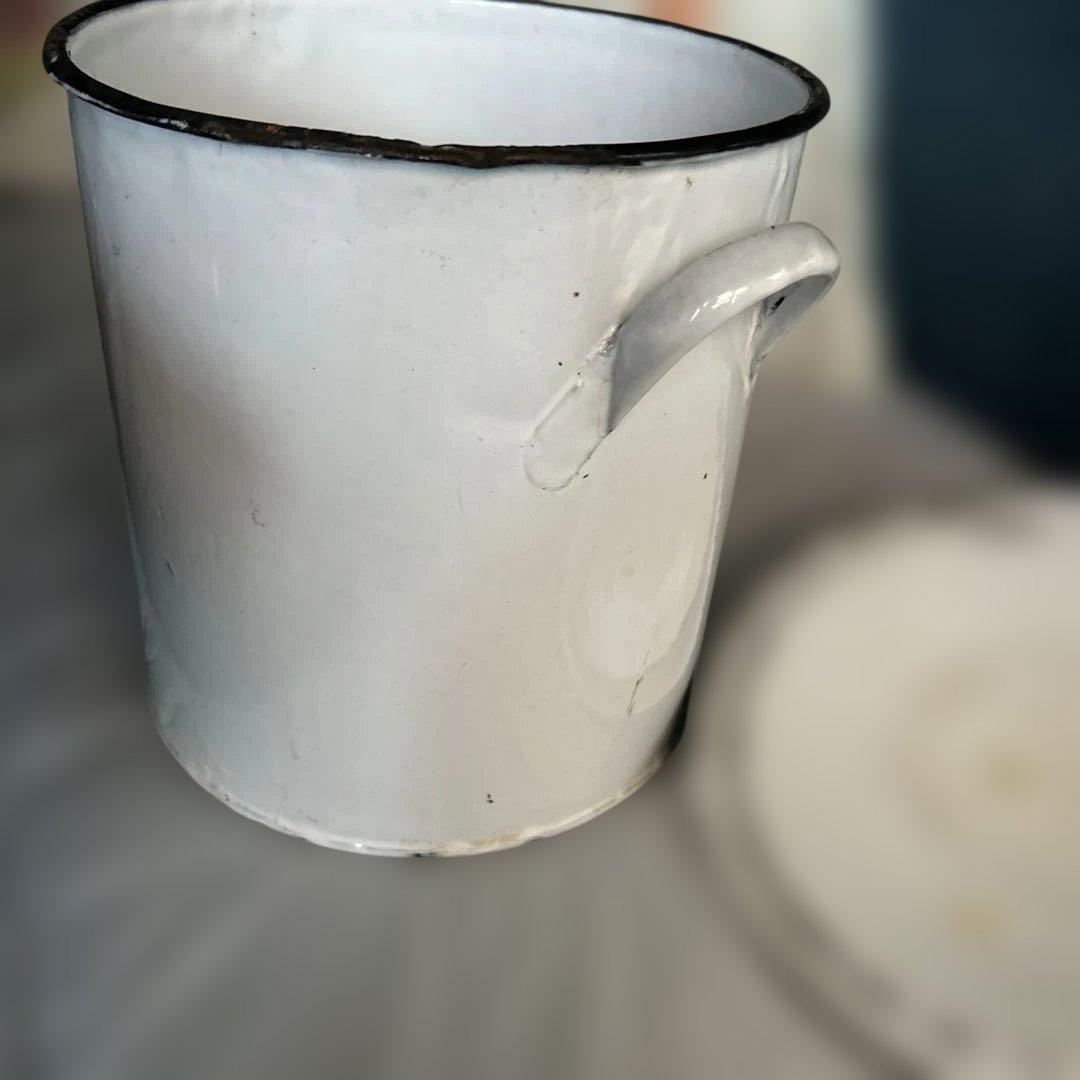 ⭐︎イギリスアンティークホーロー製フラワーキャニスター⭐︎