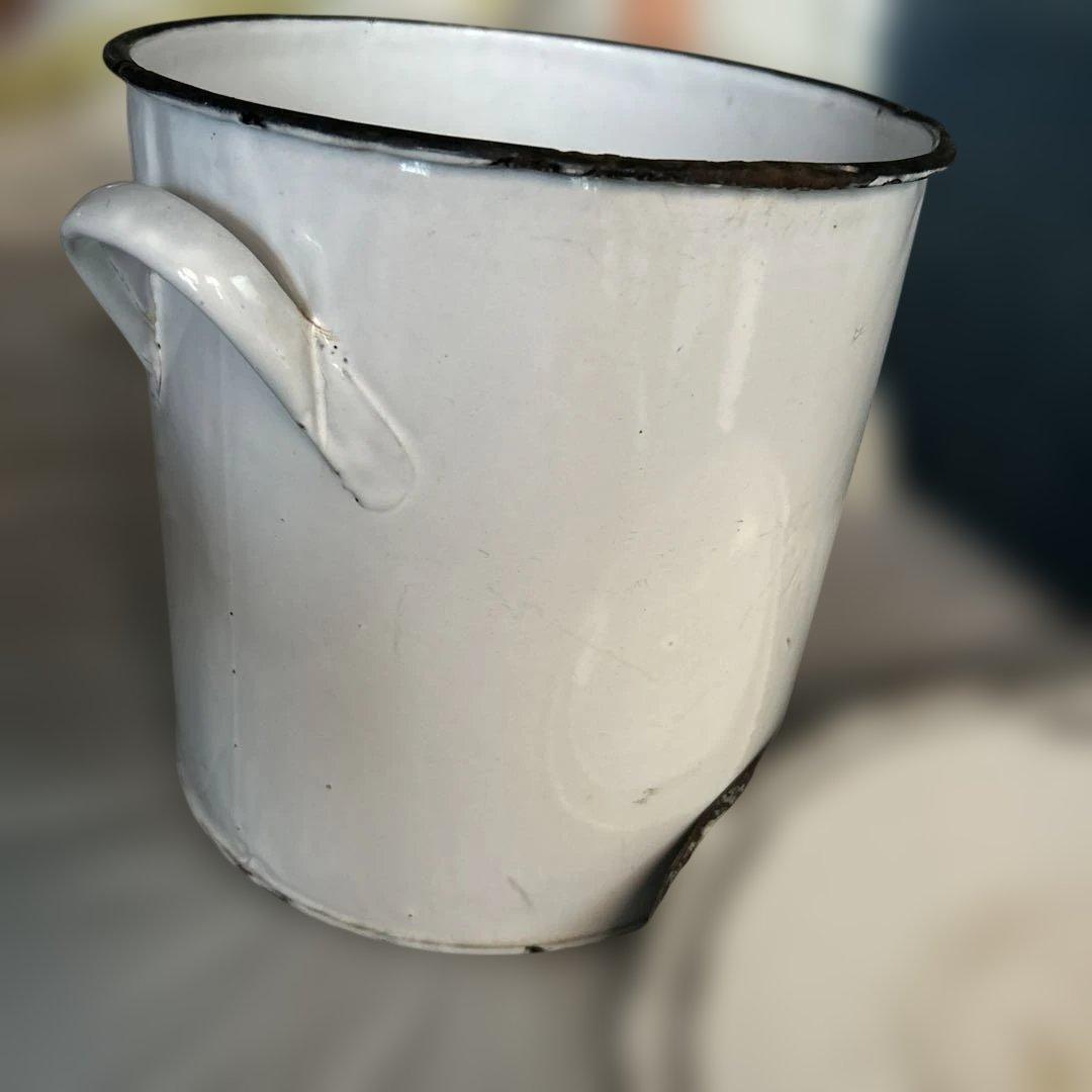 ⭐︎イギリスアンティークホーロー製フラワーキャニスター⭐︎