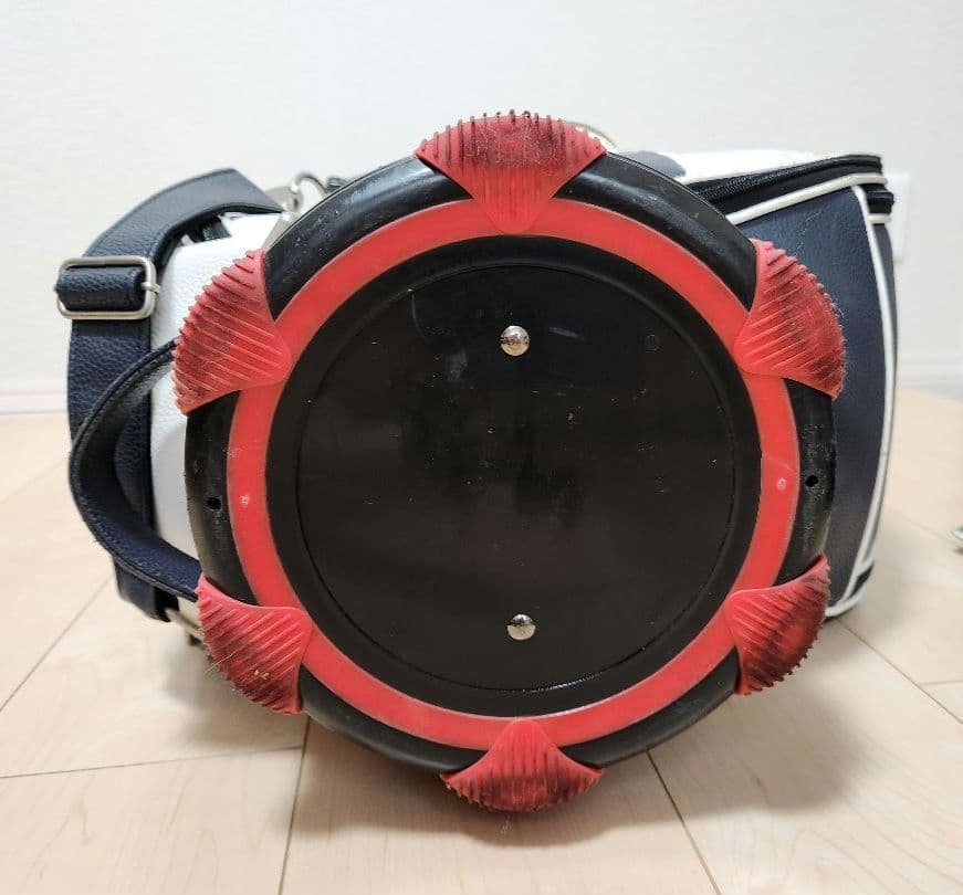   ゴルフキャディバッグ ネイビー、トリコロール