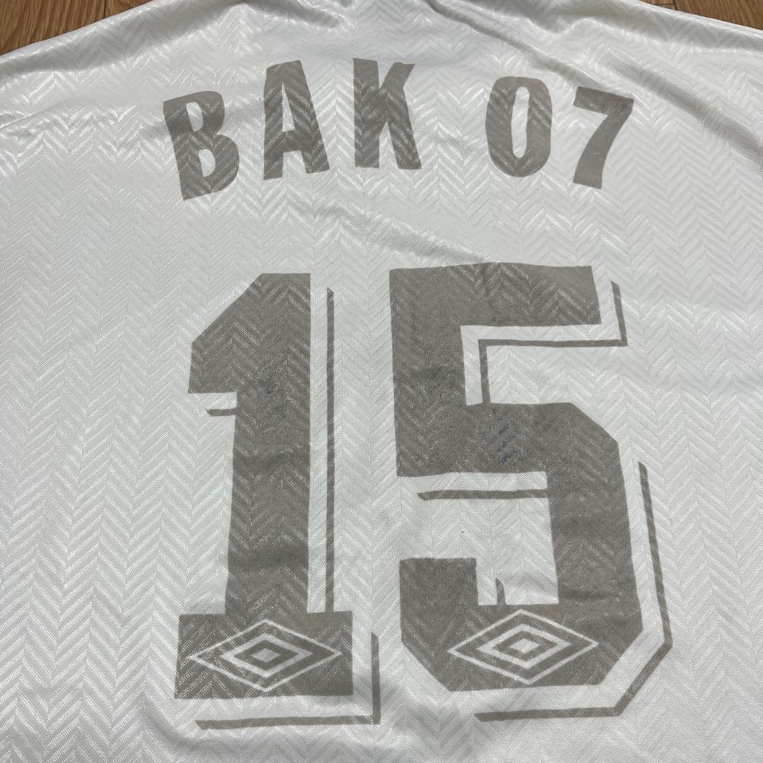 90s UMBRO ゲームシャツ 長袖　襟付き 透かし　イングランド　XL