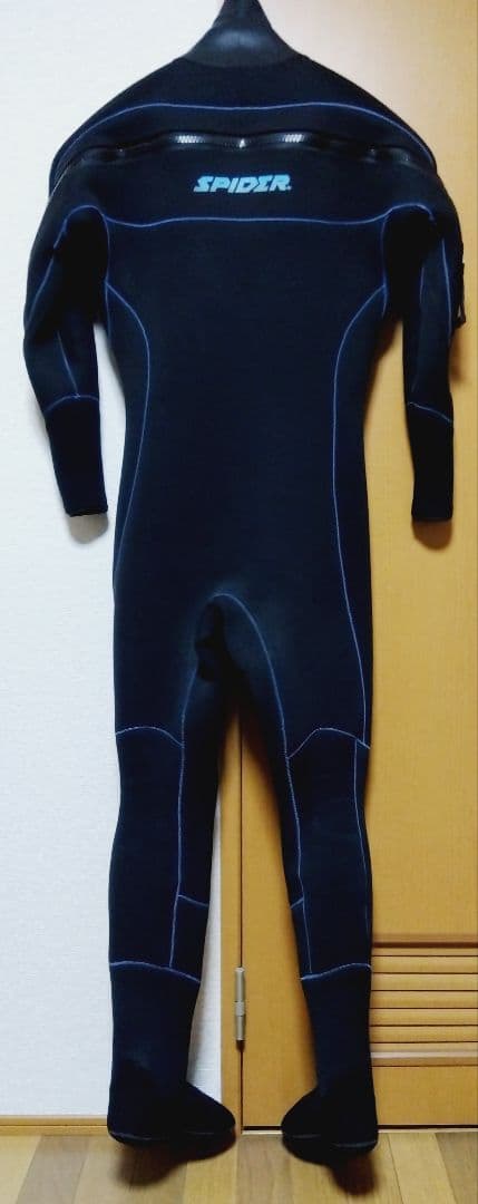 Bewetドライスーツ背面ジッパー メンズ ML相当（中古） 黒/青