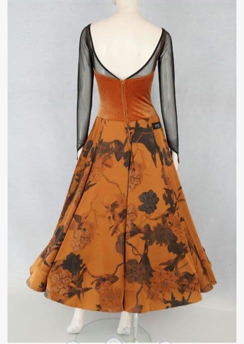 社交ダンス♡ジャンティ　モダン　スタンダードワンピースドレス